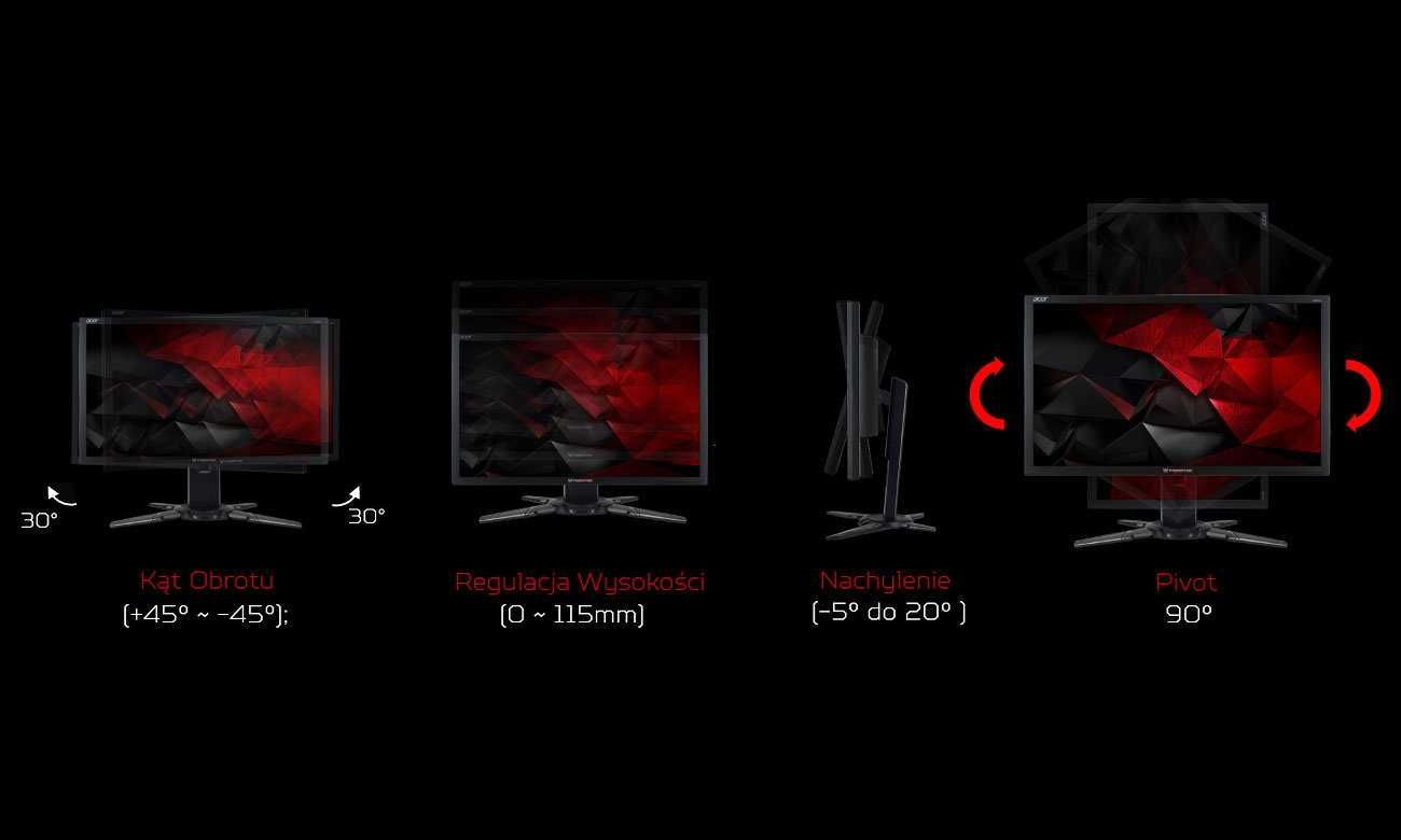 monitor do gier 24" Acer Predator XB240H, IPS 1920 x 1080, 1ms, 144Hz