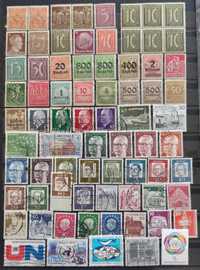 znaczki różne kasowane bez kleju