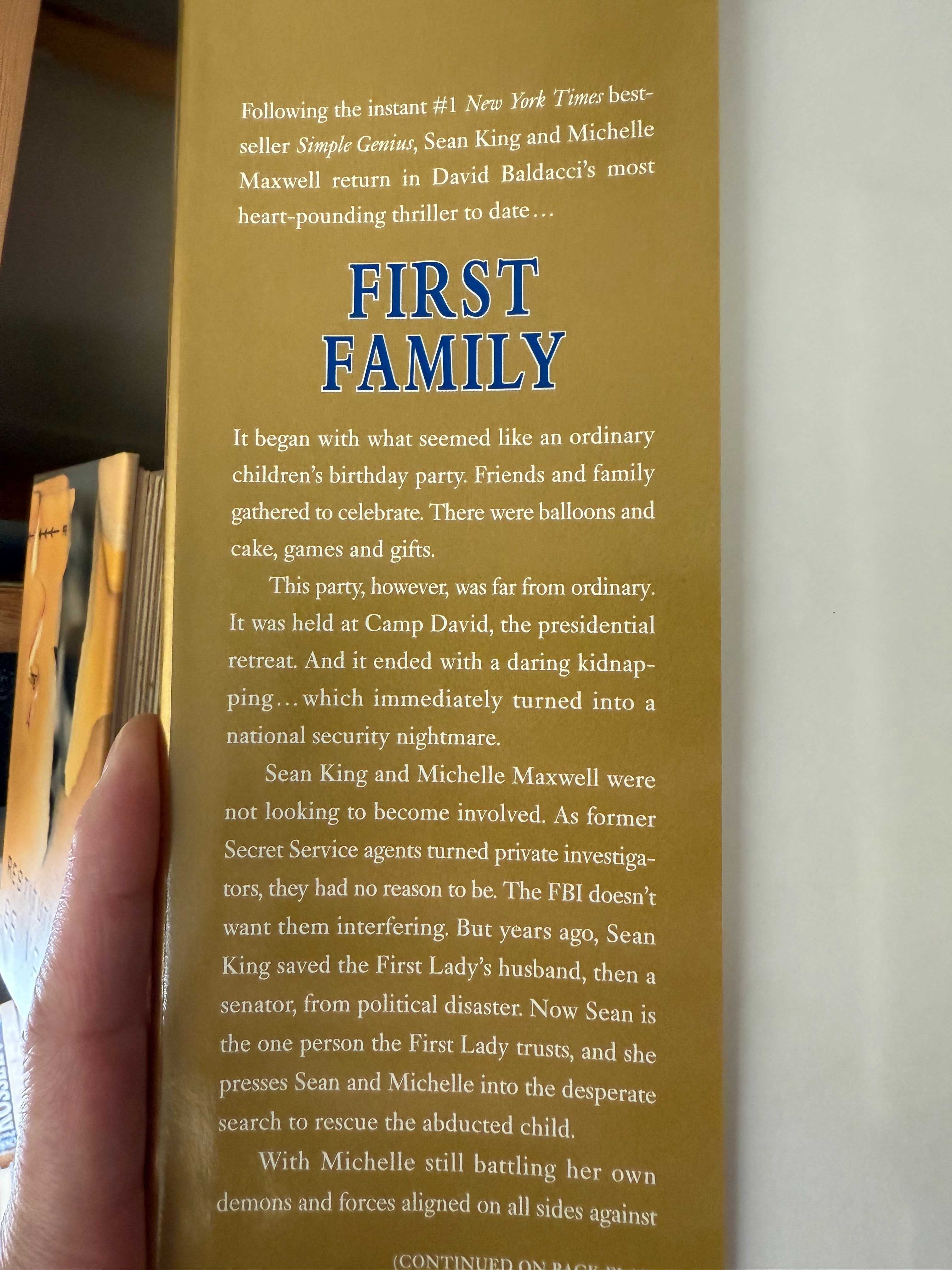David Baldacci – First Family