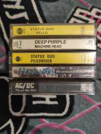 Cassetes de Música Rock,Deep Purple,AC/DC, Status Qud,Marillon