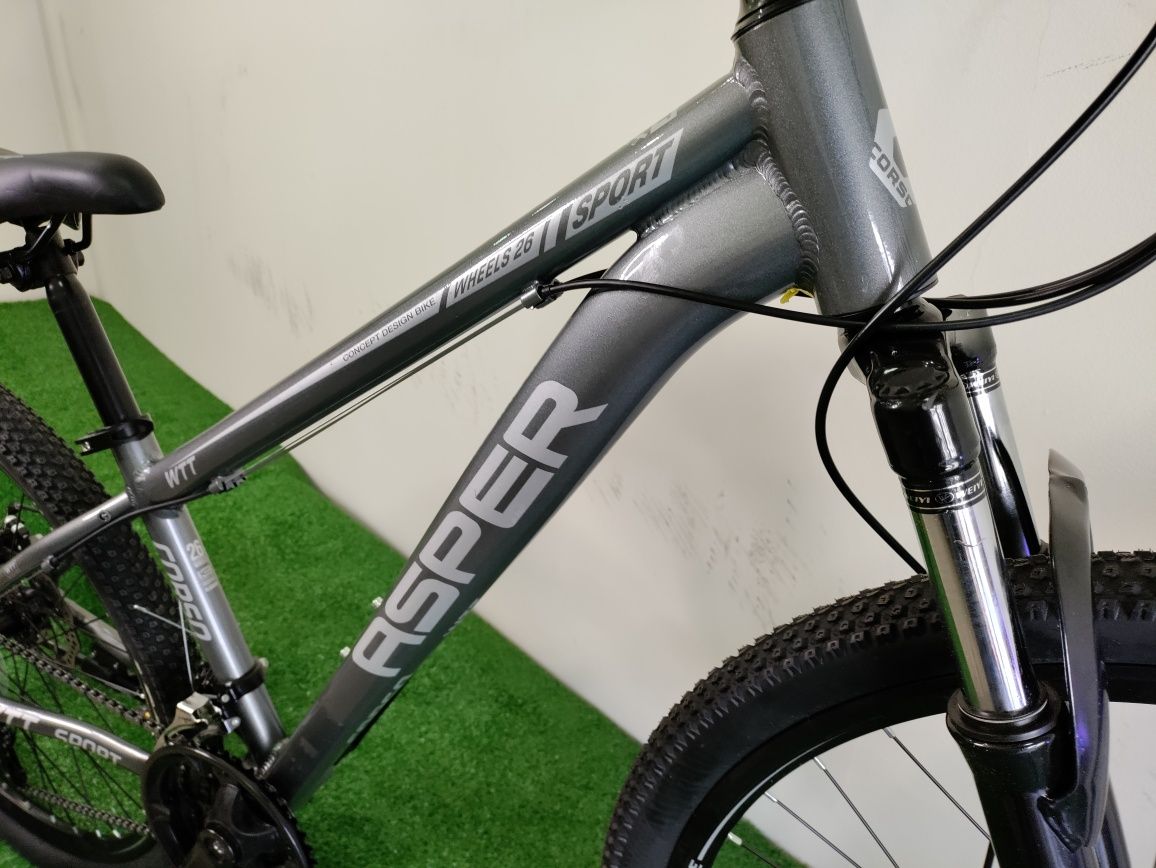 Велосипед «ASPER» 26" дюймов, алюминиевая 13" рама