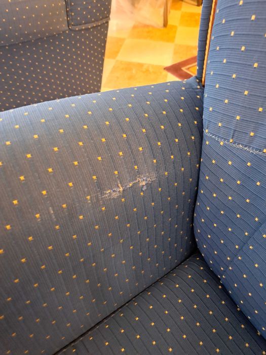 Sofás de sala de estar azuis