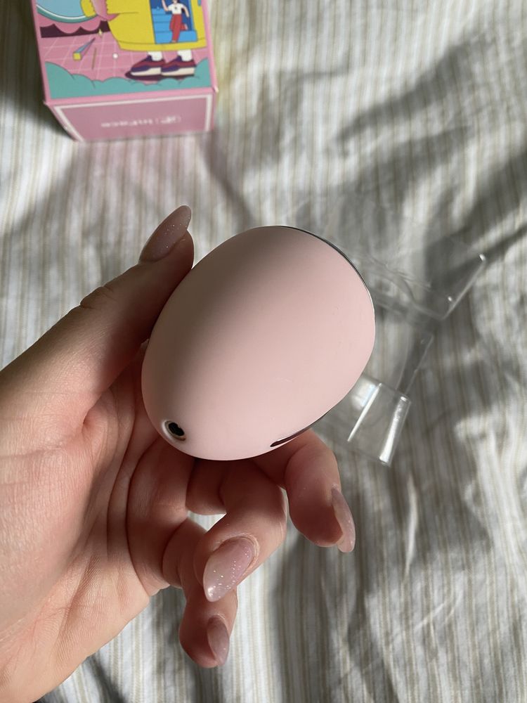 Różowe jajko xiaomi inface ion facial device do pielęgnacji twarzy