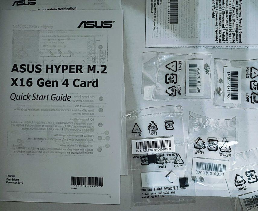 ASUS Hyper M.2 X16 Gen 4 Card
