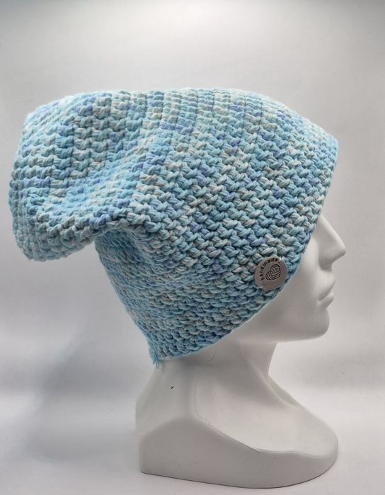 Ciepła czapka, szydełkowe rękodzieło