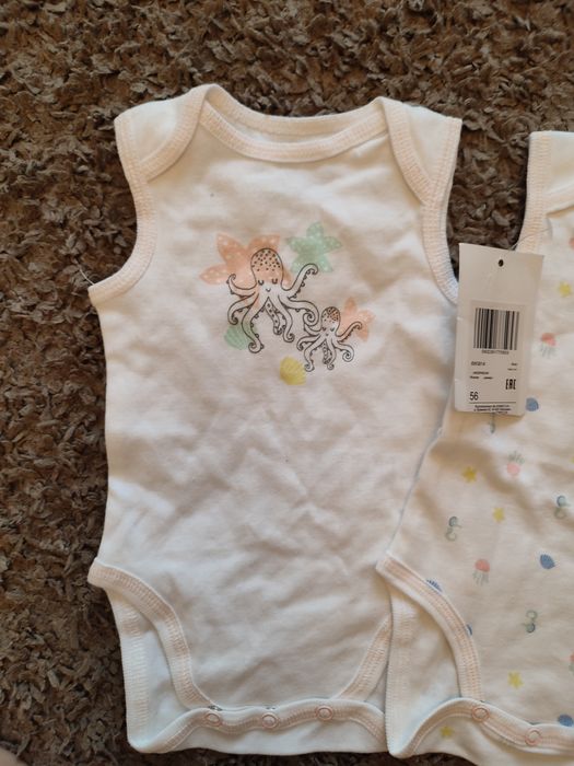 2 sztuki body rozmiar 56 z 5.10.15 100% bawełna