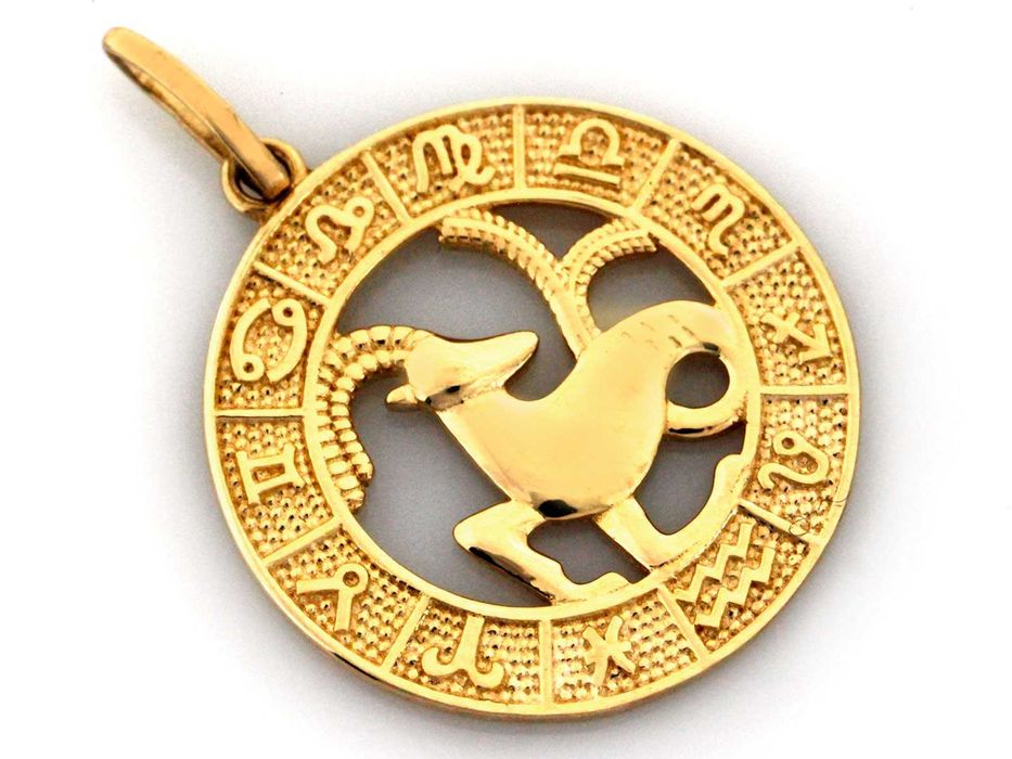 Zawieszka złota Strzelec zodiak PR 585