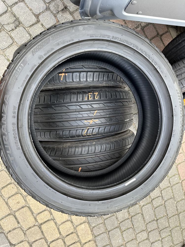 4x215/50/18 Bridgestone Turanza T001 NOWE 2023 rok Rant Ochronny