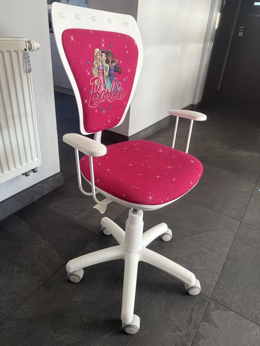 Fotel krzesło krzesełko obrotowe barbie