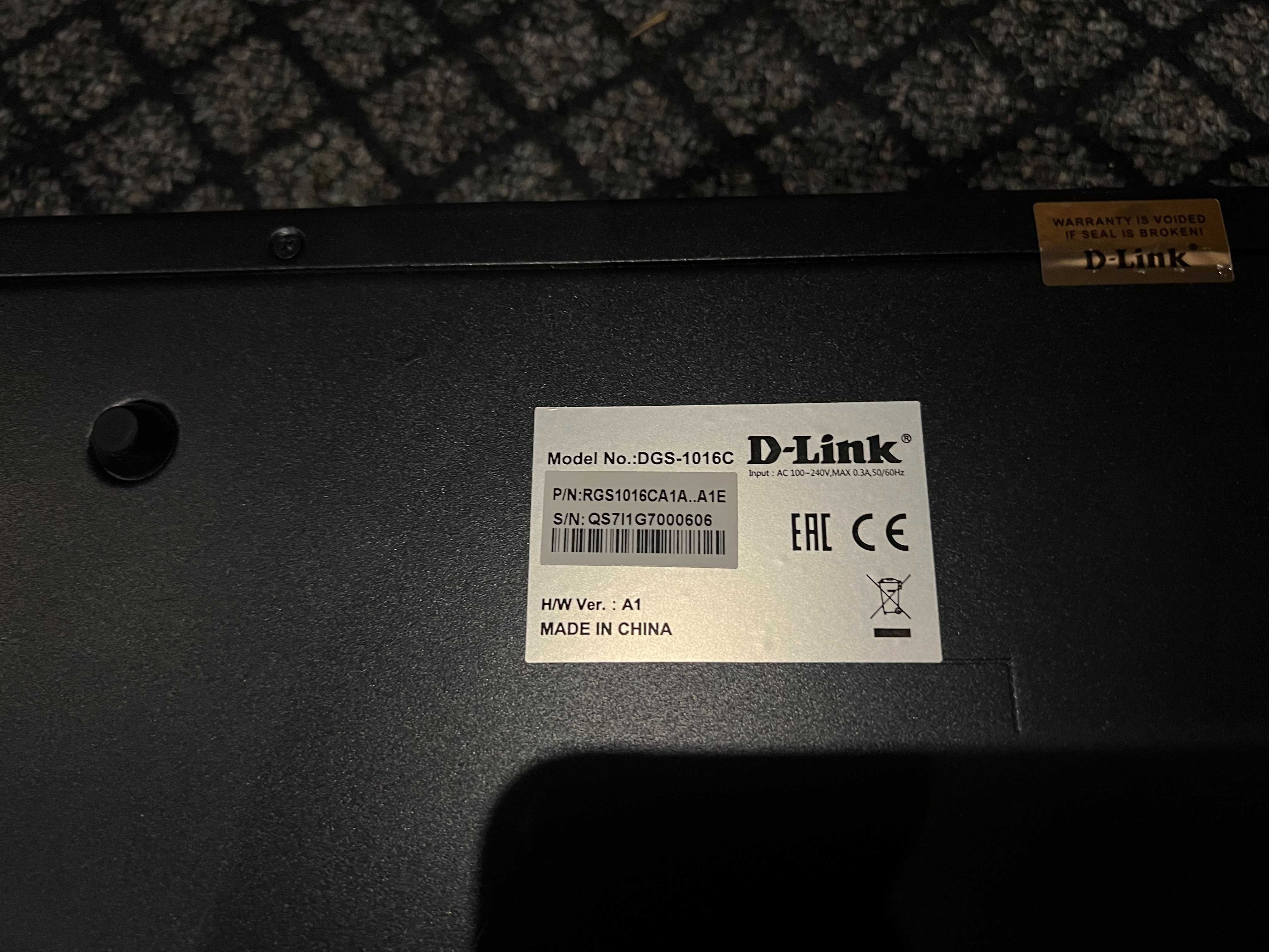 D-Link DGS-1016 Маршрутизатор, 2Гб, 16вх +DIR300 Wifi+ рабочий!