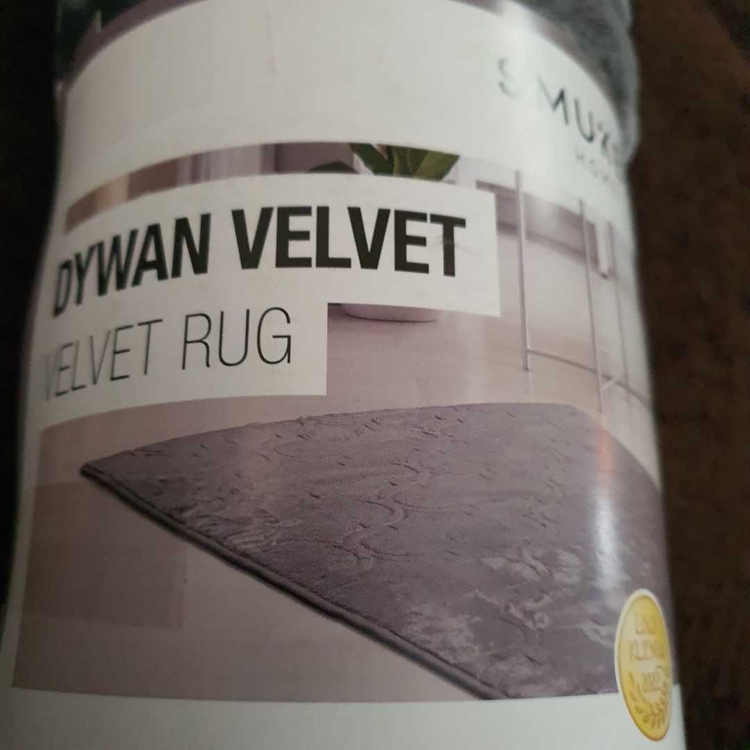 Dywan velvet szary