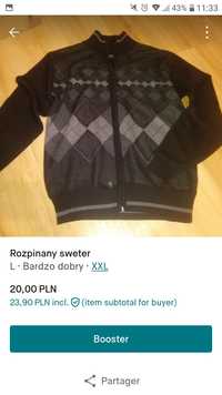 Sweter rozpinany