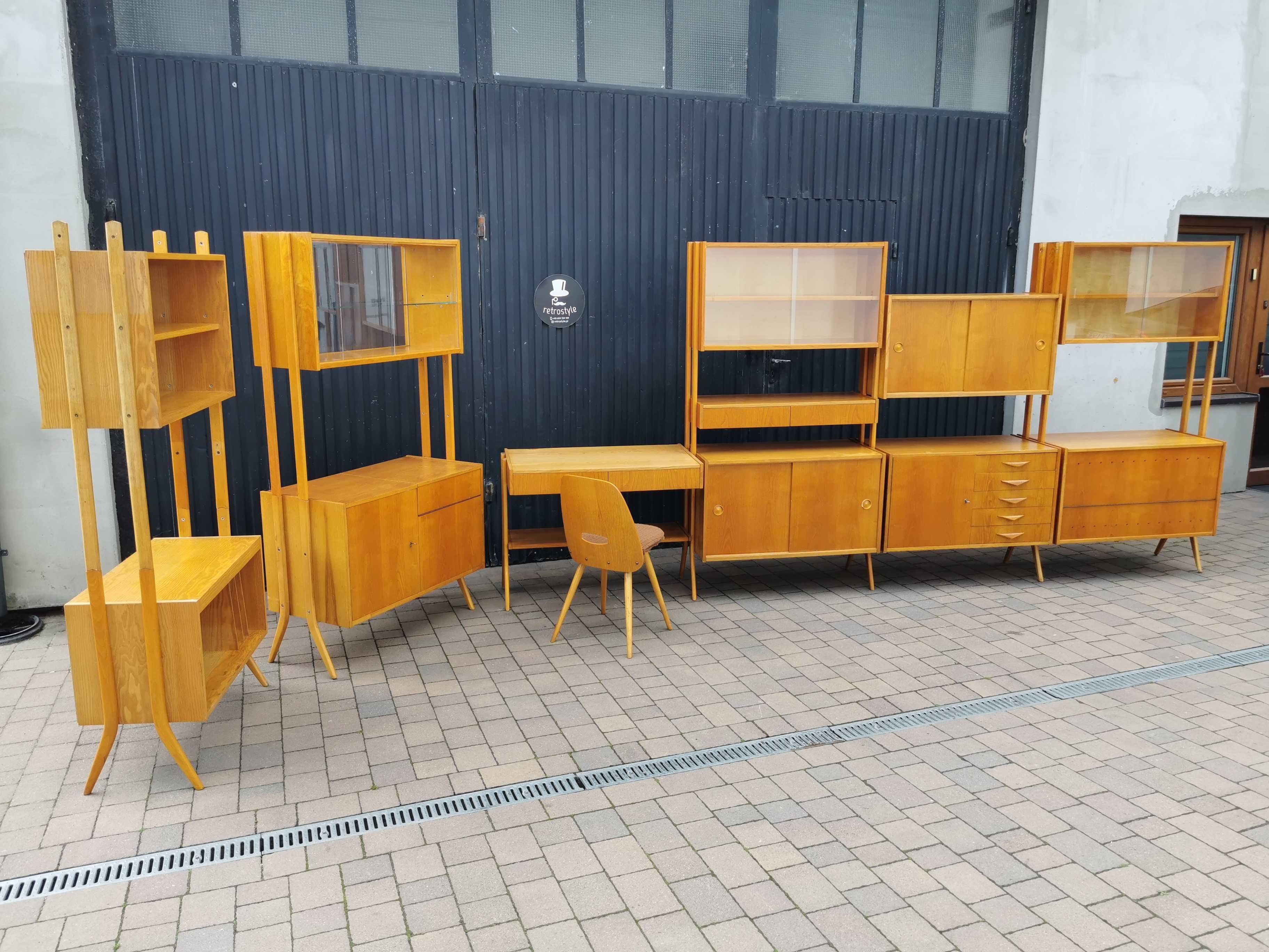 Meblościanka modułowa MONTI 300, proj. F. Jirák, Czechosłowacja '60