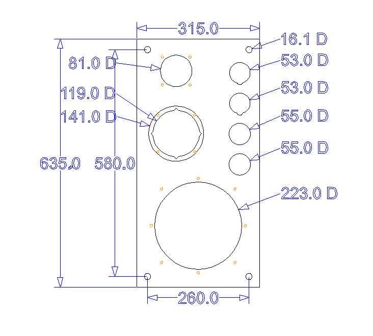 Ekran obudowy Alus 110 - MDF laminowany