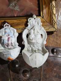 Porcelanowa kropielnica biskwit Maryja Matka Boża