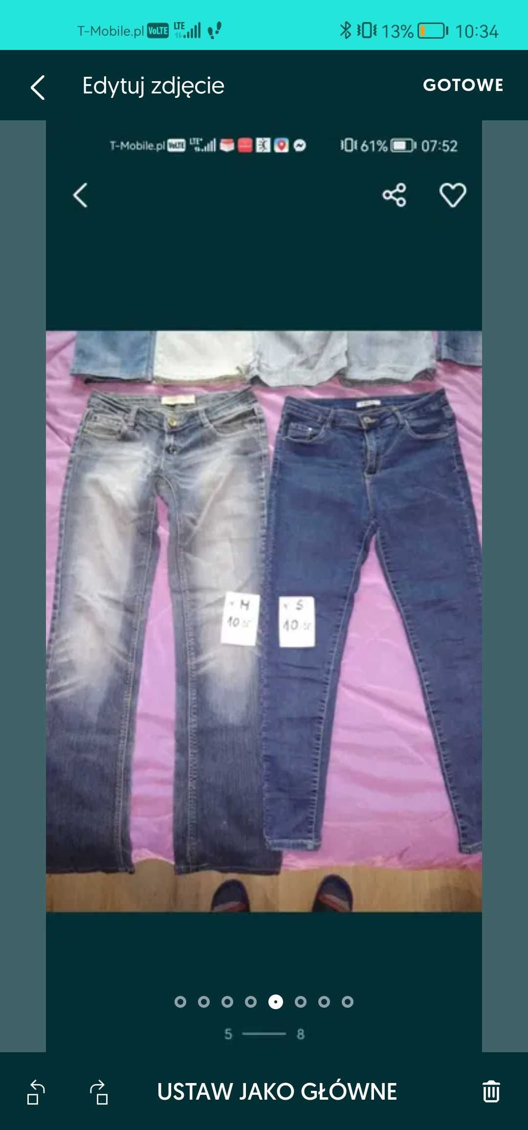 Spodnie jeans jeansowe dżins XS S M