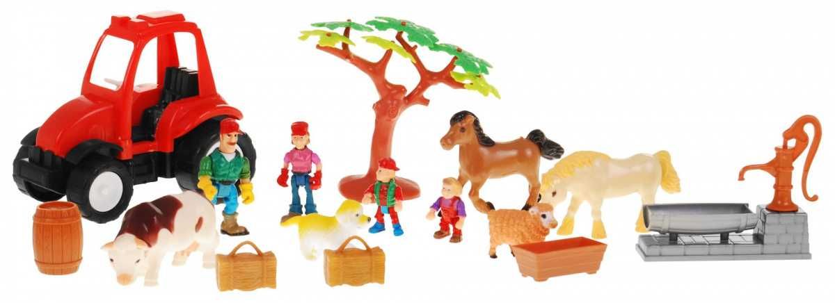 Farma dla dzieci 3+ zestaw figurek 18 elementów + Stodoła z dźwiękami