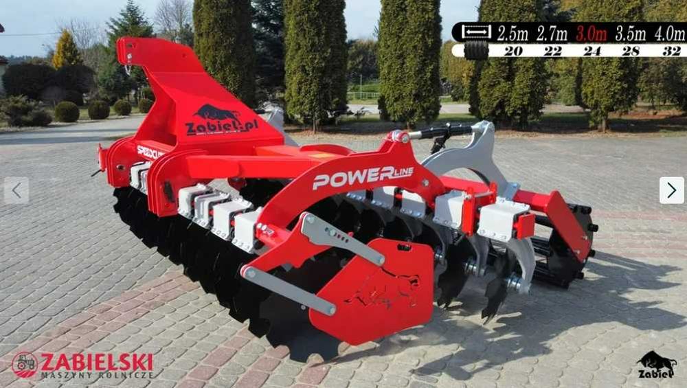 talerzówka 3m brona talerzowa NOWA ZABIEL 2025 dostawa