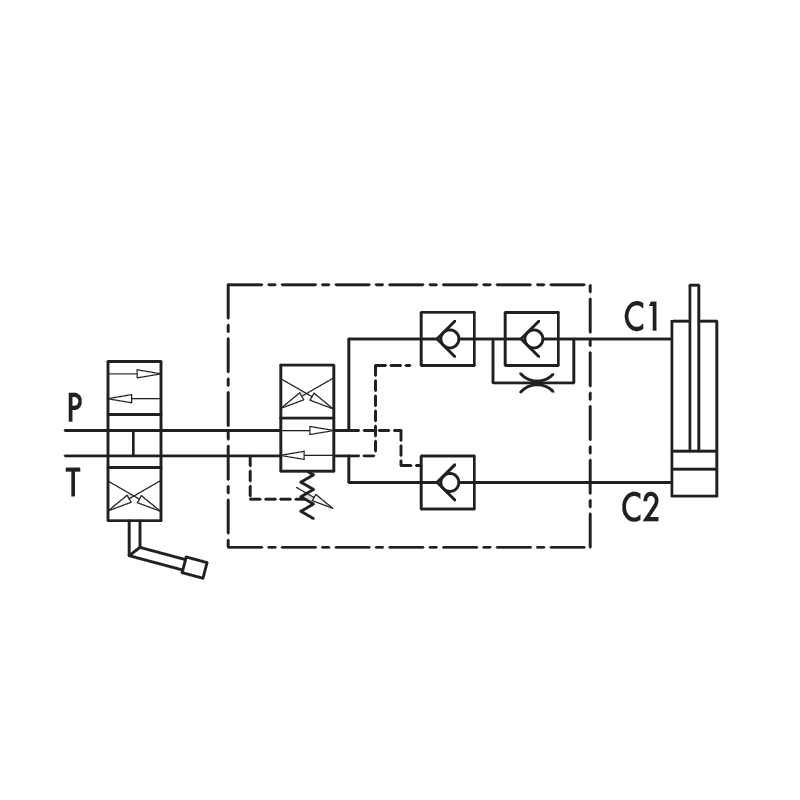 Zawór do pługa obrotowego na jeden siłownik VRAP60/80 gw: 3/8" 250bar