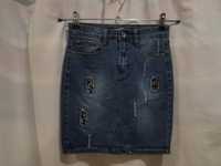 Классная джинсовая юбка Cherry  Koko S