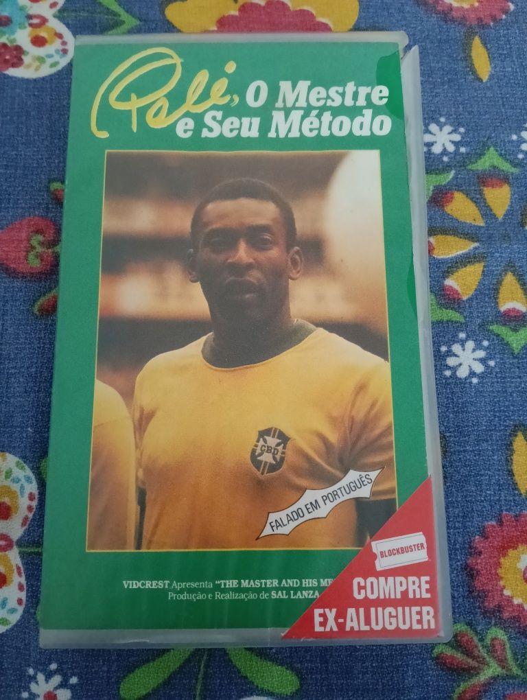 Cassete VHS Pelé O Mestre e Seu Método