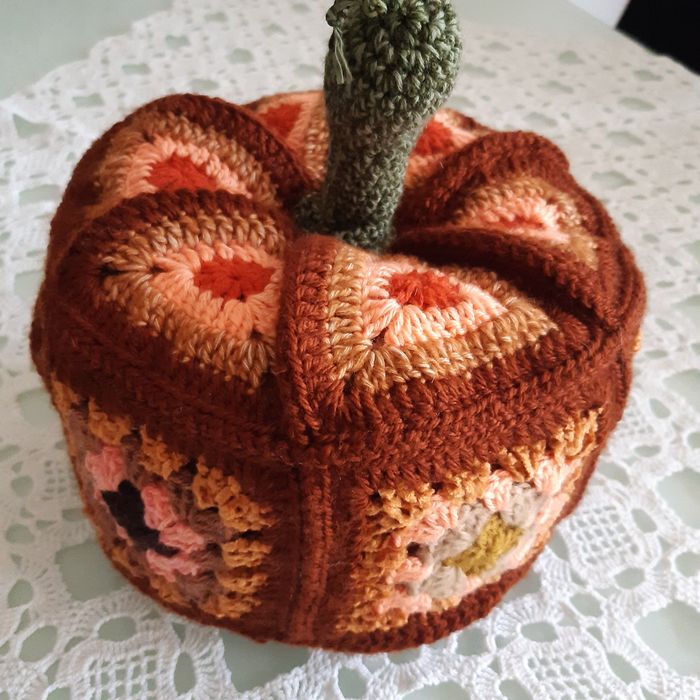 Dynia szydełkowa duża handmade ozdoba