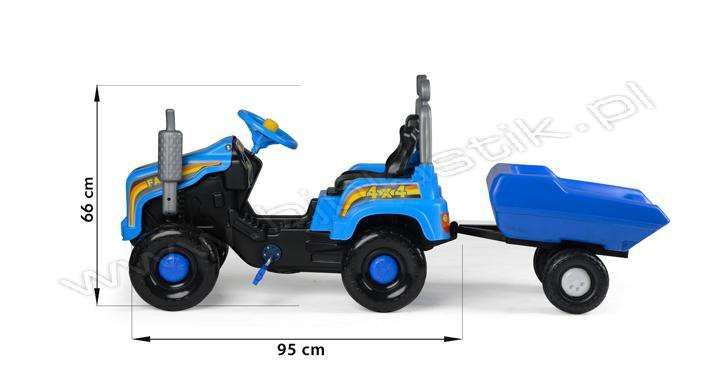 DUŻY traktor 2-6 LAT na pedały NOWY dla dzieci Rzeszów 3kolory 95cm!