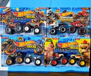 Набір 2 шт Hot Wheels Monster Trucks Big Foot Bone Shaker Super Mario