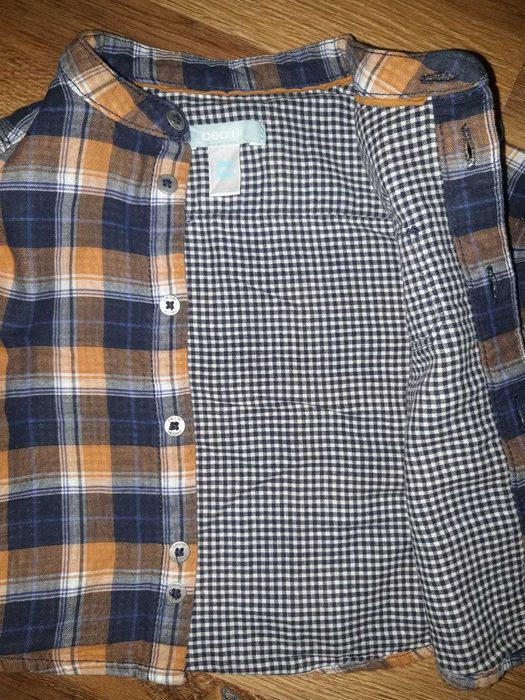 r. 68/74 Obabi elegancki komplet koszula + spodnie + NOWA bluzka