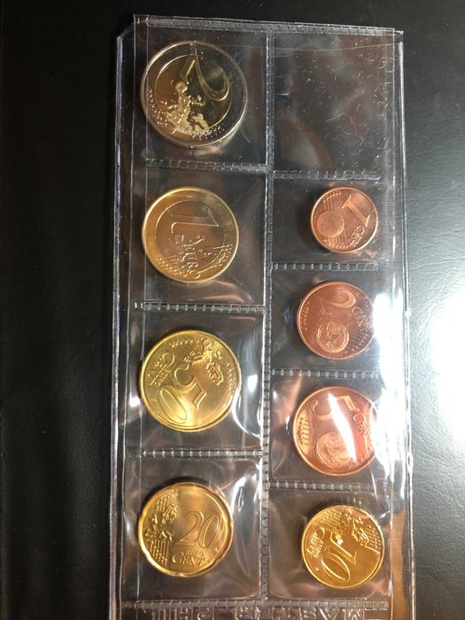 Set Anual Euros Malta 2008 UNC em tira
