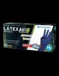 Caixa 50 luvas Latex azuis extra Resistentes - M - L - XL