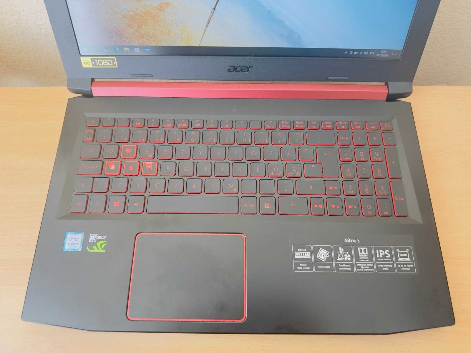 АКЦІЯ! Game Acer Nitro 5 15.6"FHD/IPS i5-7300HQ/8GB/256SSD/GTX1050 2Gb