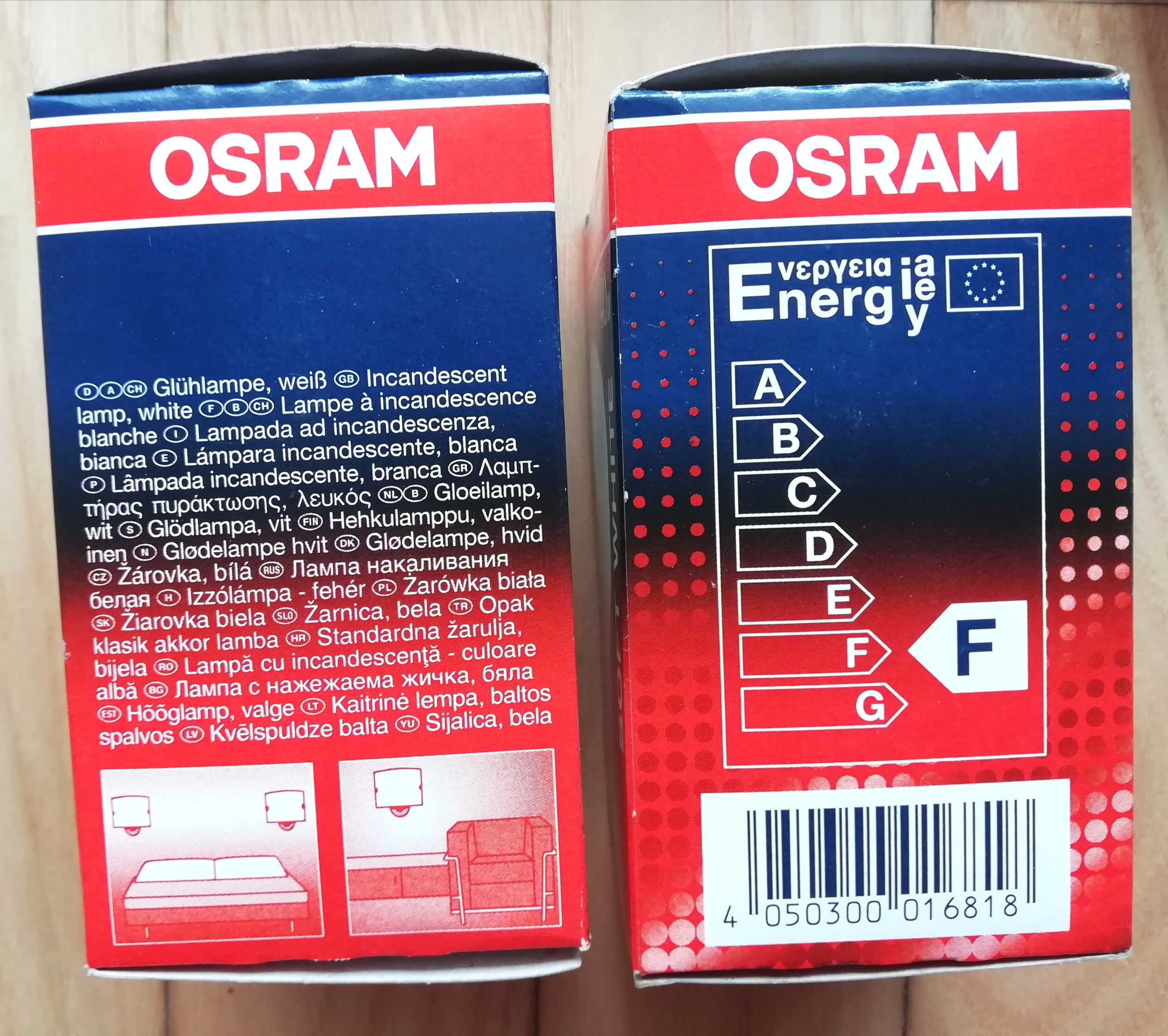 6x OSRAM 40W E27 tradycyjna żarówka MATOWA Bellalux Soft White