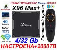 [ВИДЕО Инструкция] X96 MAX+ PLUS 4ГБ/32ГБ Смарт ТВ Приставка S905X3 Т2