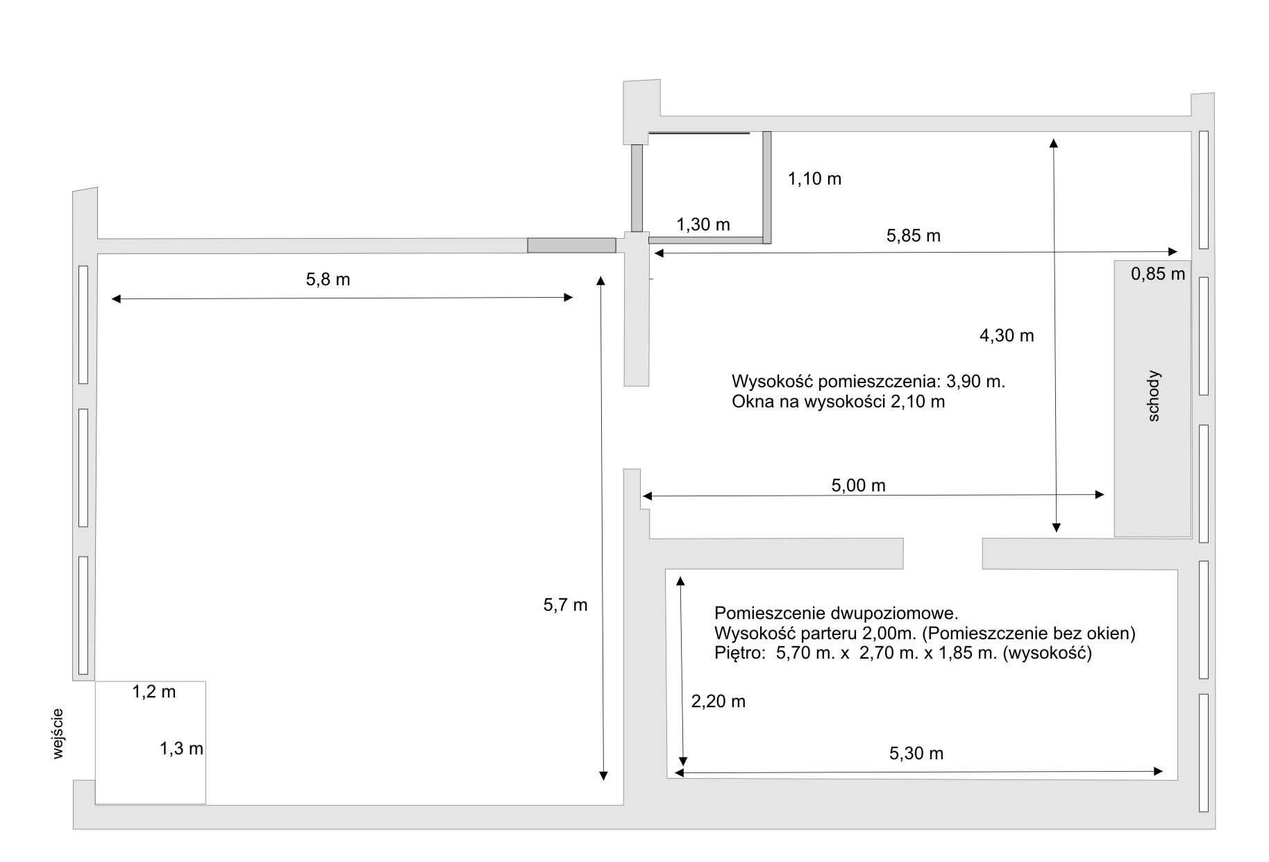 Lokal usługowy o powierzchni 77,7 m2