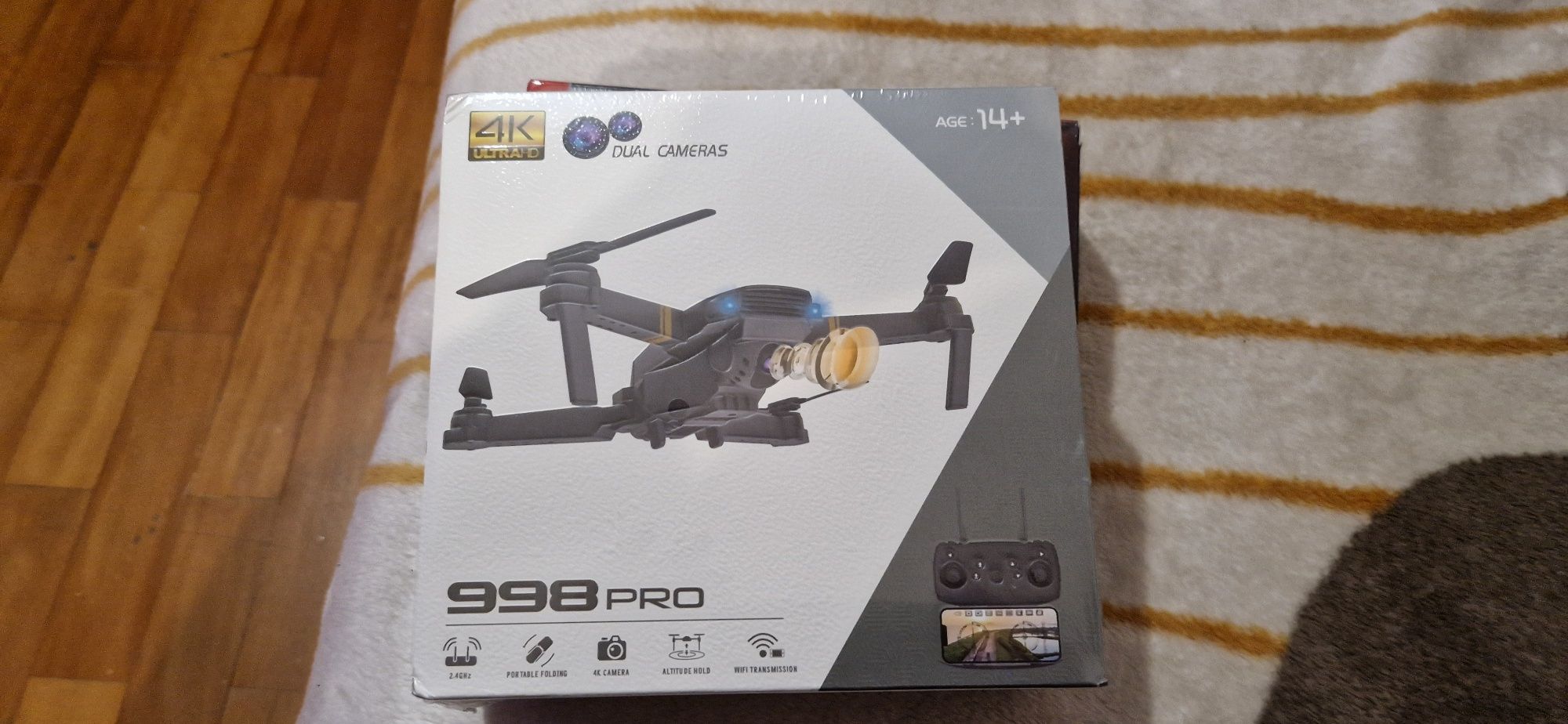 Drone 998 pro com câmera 4k novo em caixa selada