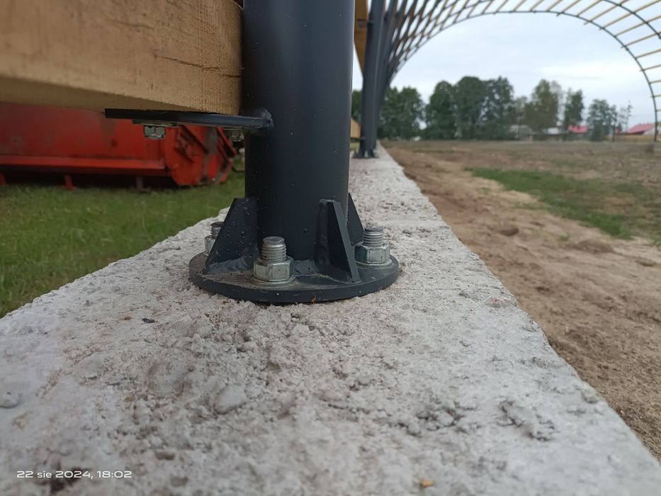 Hala łukowa 12 x 25 wiata, garaż, magazyn, obora, komplet