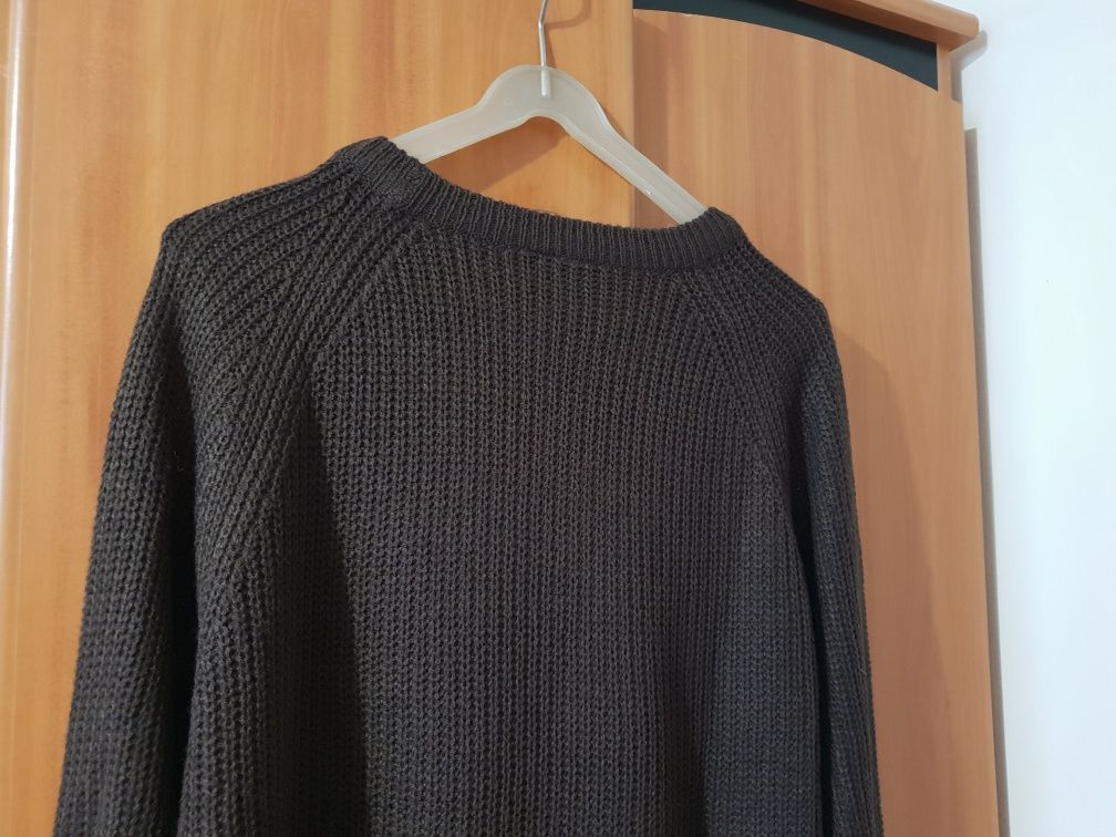 brązowy dzianinowy sweter roz 42