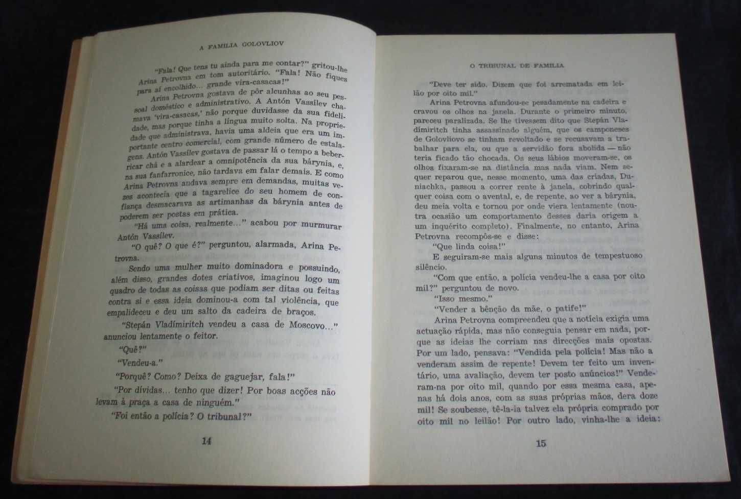 Livro A Família Golovliov Saltykov-Shchedrin Editorial Futura 1973