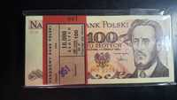 Paczka 100 złotych 1986 s. MM UNC RZADKA