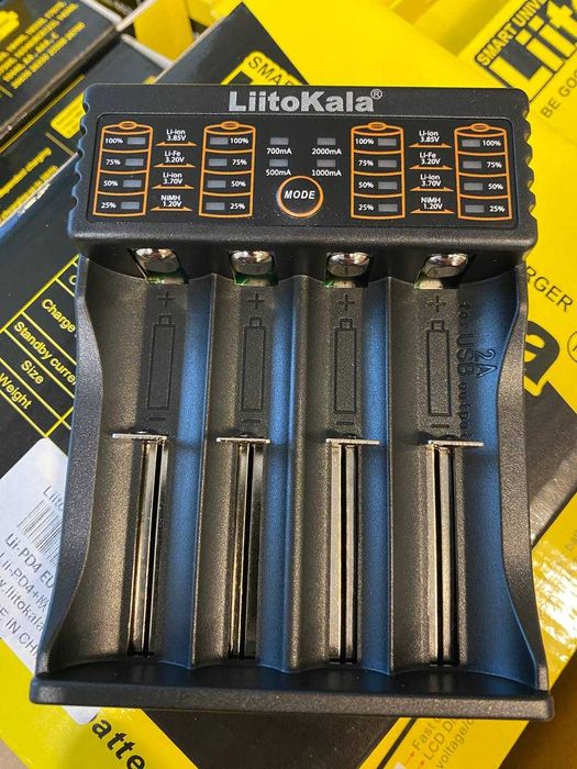 Зарядний пристрій LiitoKala Lii-PD2, Lii-PD4, Lii-202, Lii-402