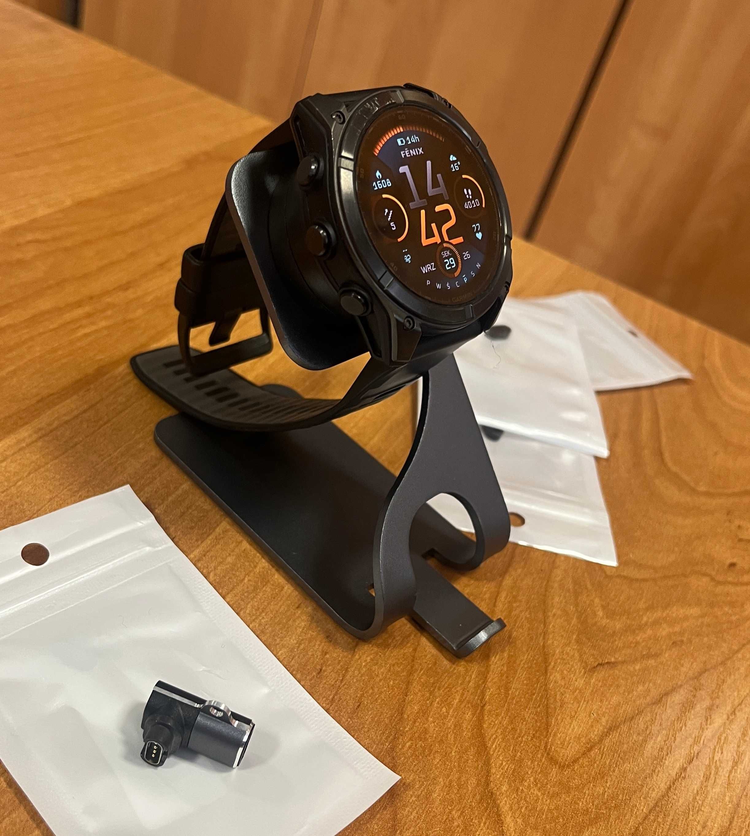 Stacja dokująca, ładowarka GARMIN, fenix 8 itp. + przejściówka USB-C