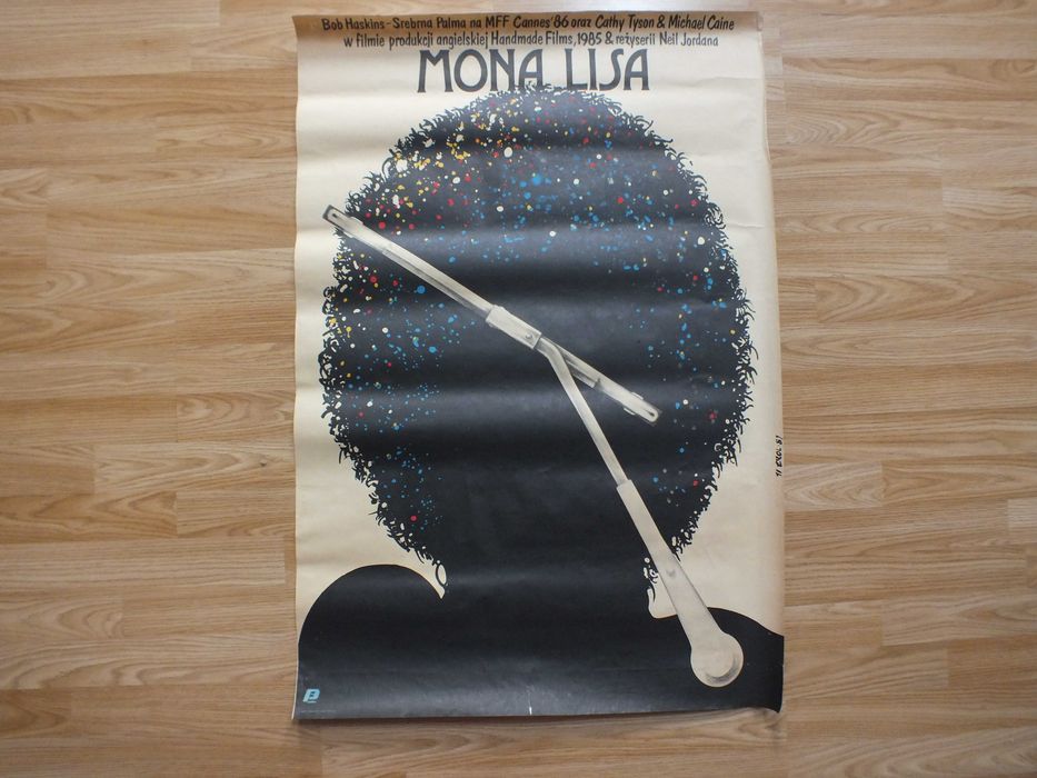 Oryginalny Plakat filmowy-MONA LISA-autor Jakub Erol Pierwodruk 1987