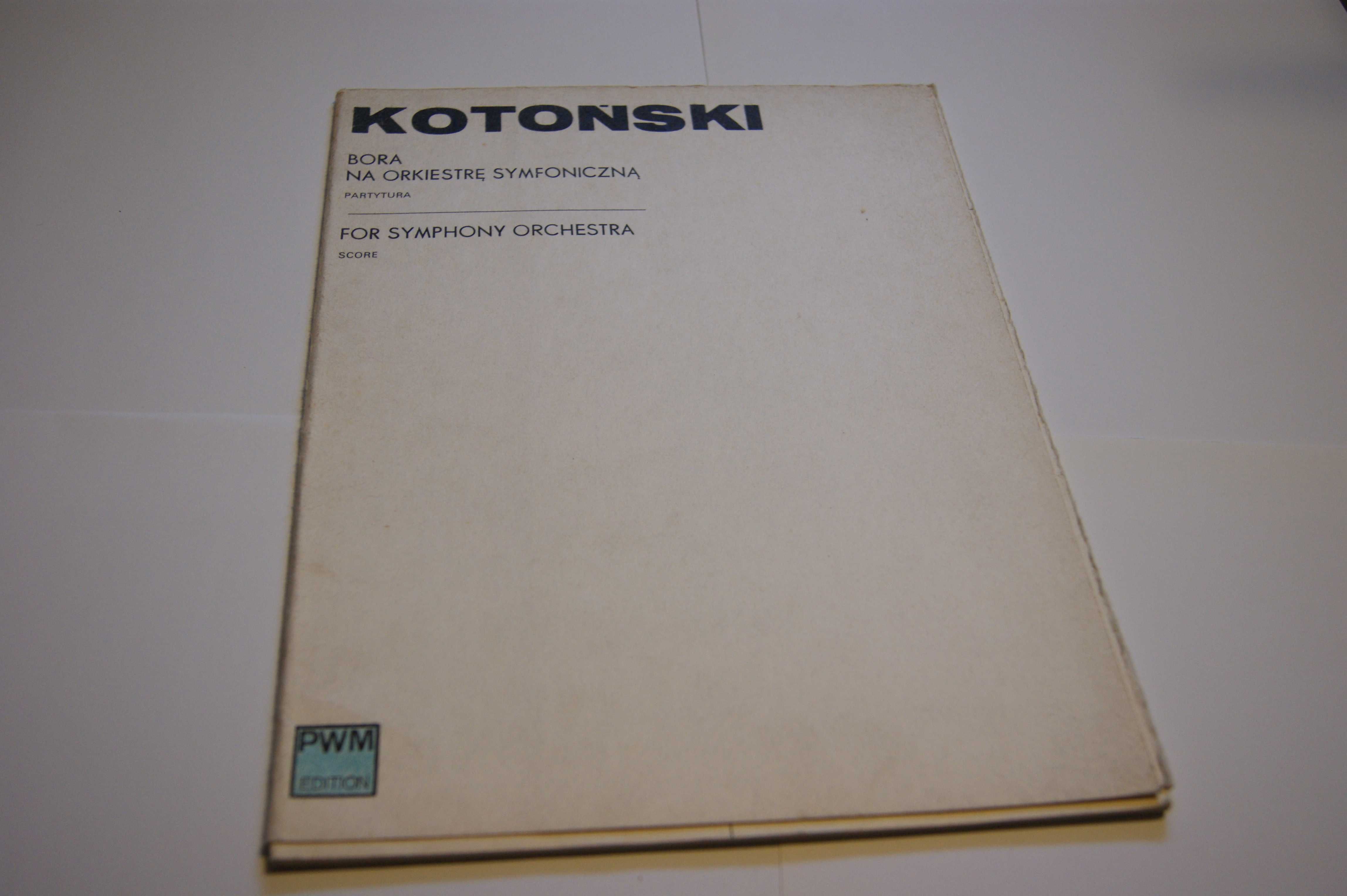 Włodzimierz Kotoński – "Bora" na orkiestrę symfoniczną
