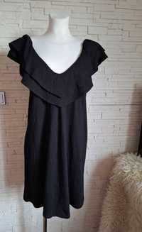 Mohito,Sukienka z falbana czarna