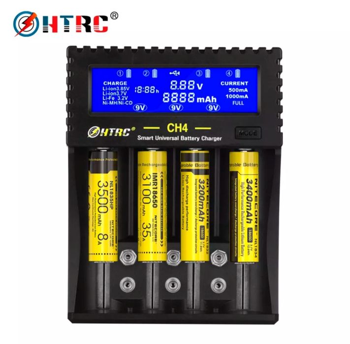 HTRC Зарядка для акумуляторів 18650 і багатьох інших Li-PO / Li-ion