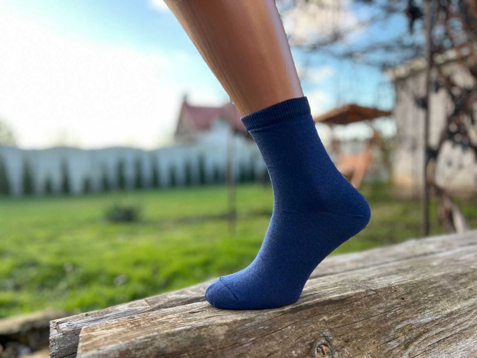 10пар 145грн носки мужские чоловічі високі однотонні сині демісезон