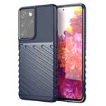 Thunder elastyczne pancerne Etui Samsung Galaxy S22 Ultra niebieski
