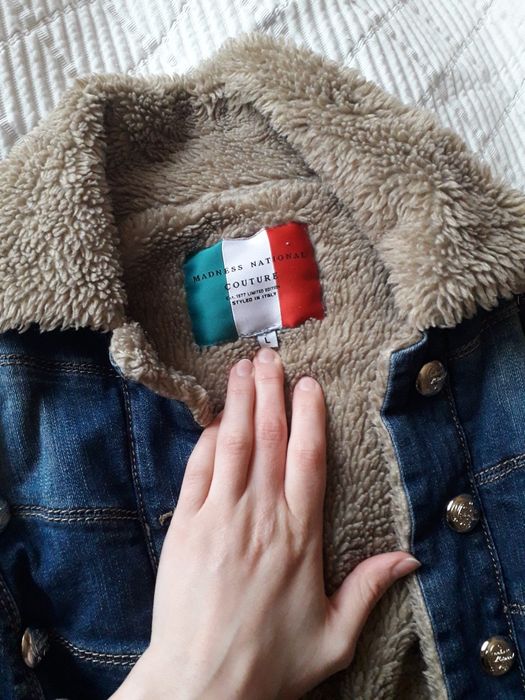 Джинсова куртка утеплена