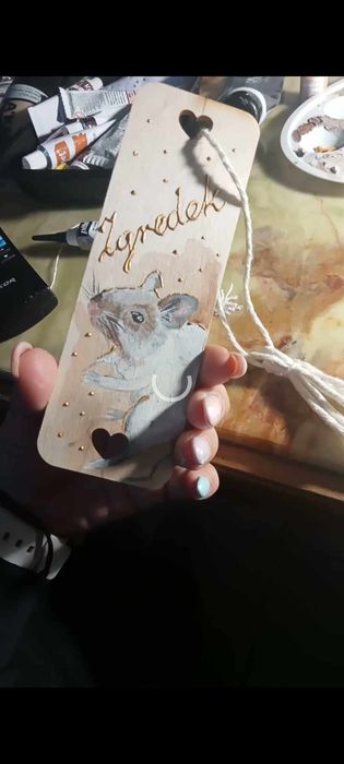 Ręcznie malowana zakładka do książek